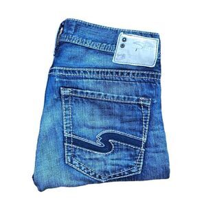 SILVER Jeans Co Embroidered Jeans Size 31 EDDIE Blue